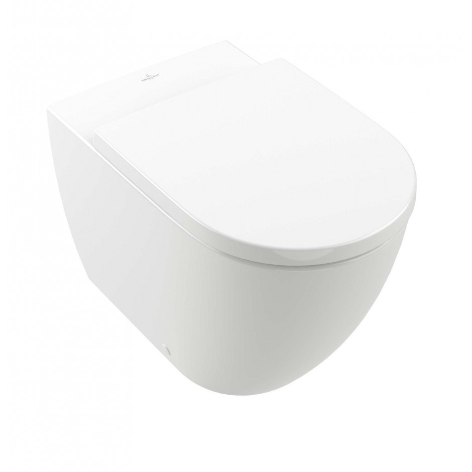 Villeroy & Boch Subway 3.0 Miska WC lejowa bez kołnierza wewnętrznego 370 x 600 mm Stone White CeramicPlus