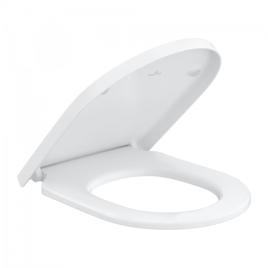 Villeroy & Boch Subway 3.0 deska WC sedesowa w/o QuickRelease zawiasy stal Stone White