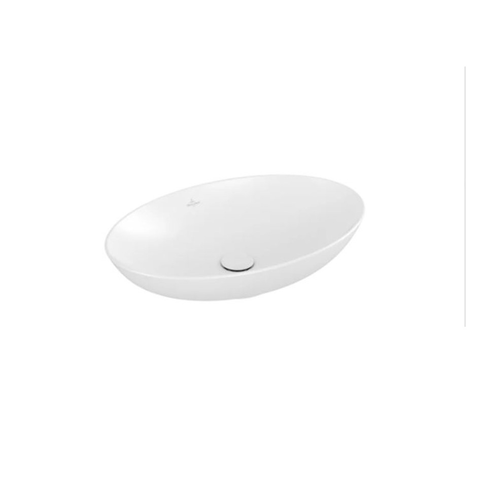 Villeroy & Boch Loop & Friends Umywalka stojąca na blacie 620 x 420 mm Stone White CeramicPlus
