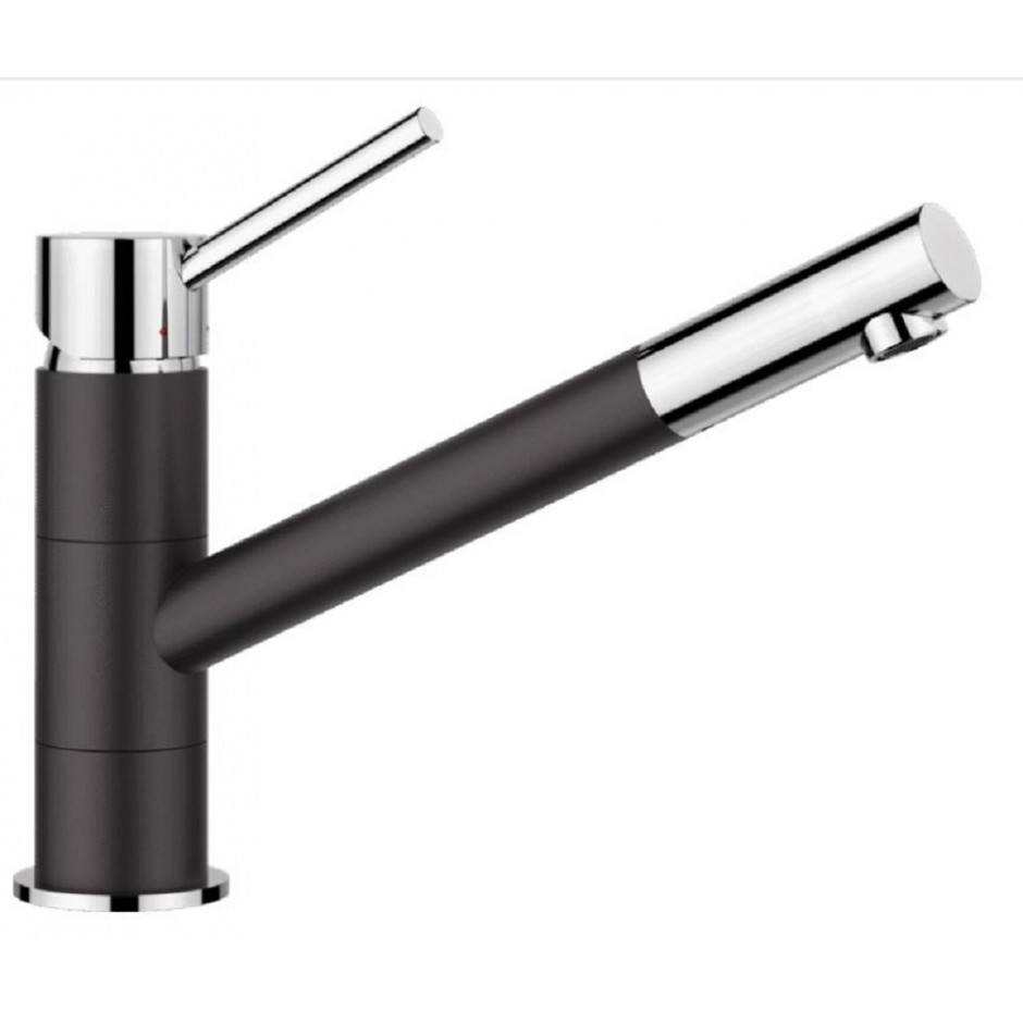 Blanco Bateria KANO Silgranit-Look Czarny/Chrom