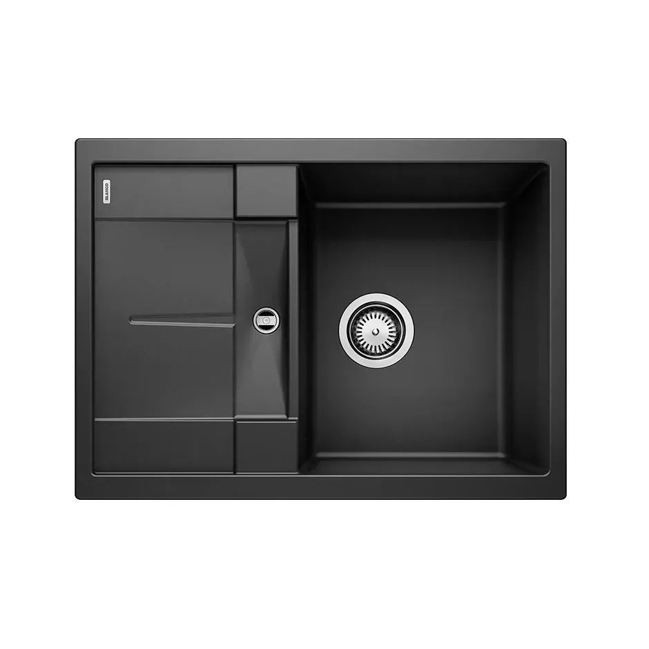 Blanco Metra 45 S Compact zlewozmywak wbudowany Silgranit PuraDur Czarny odwracalny