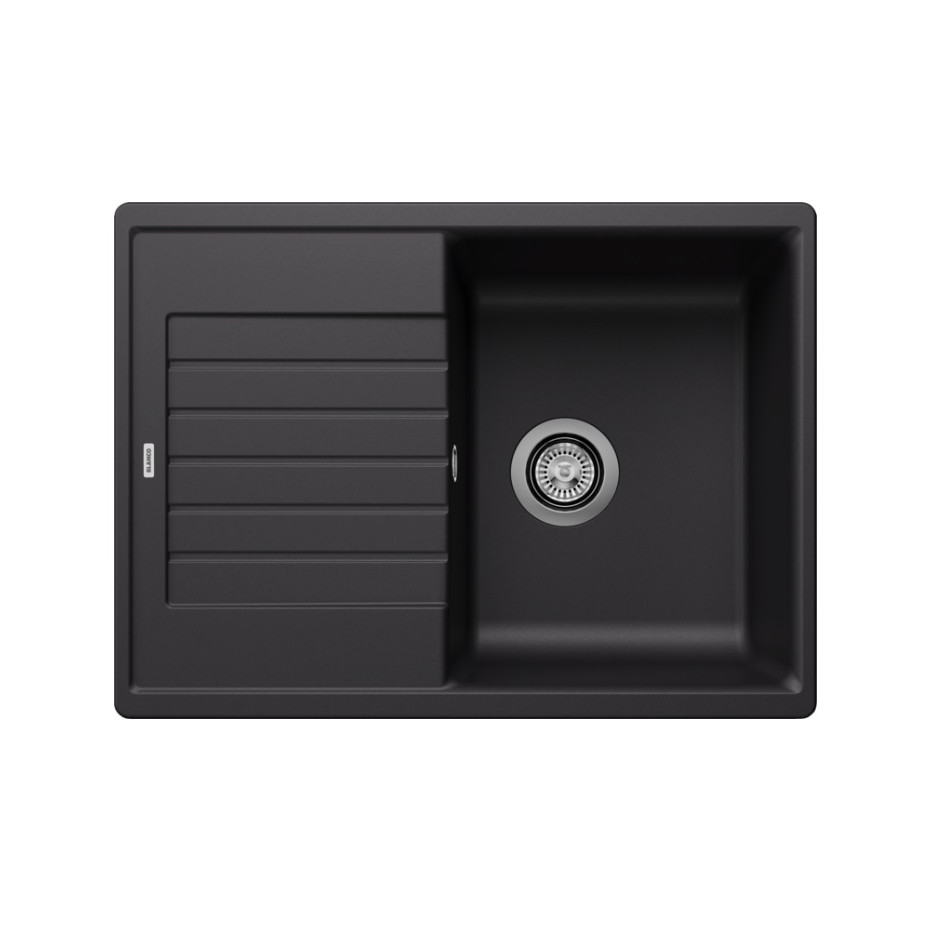 Blanco Zia 45 S Compact zlewozmywak wbudowany Silgranit PuraDur Czarny odwracalny