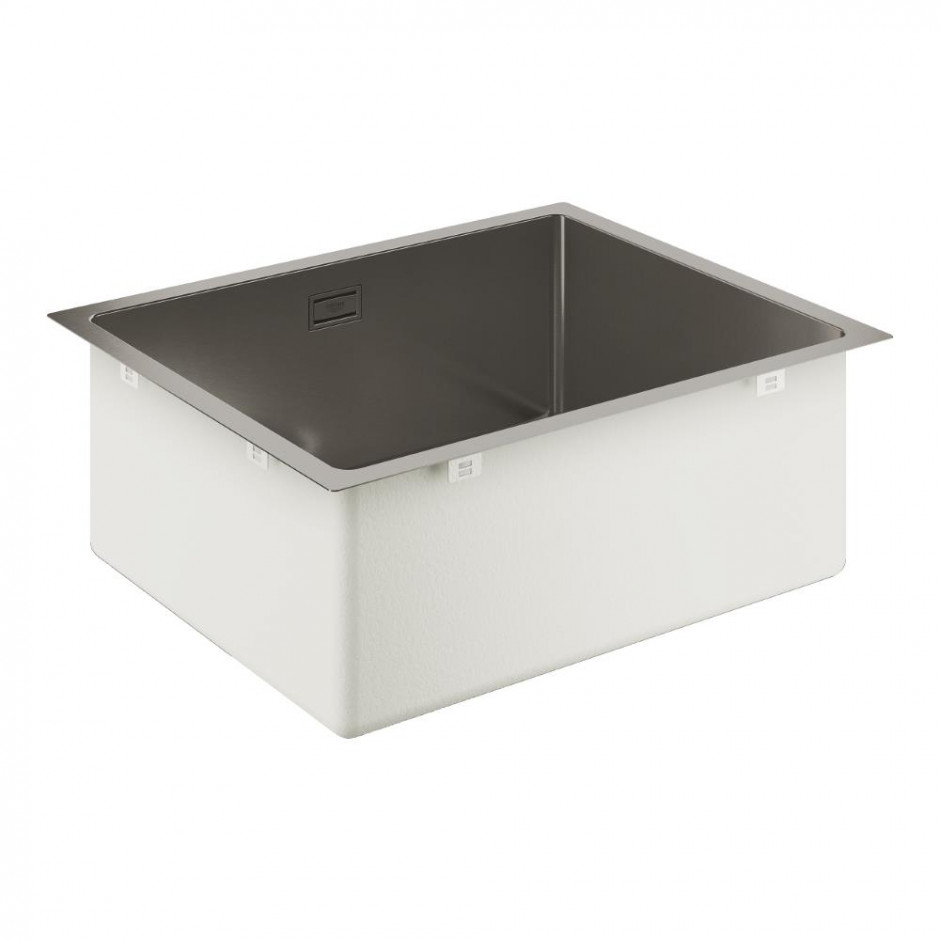 Grohe K700U Zlewozmywak wpuszczany/podblatowy 1-komorowy 55x45 cm Grohe StarLight brushed hard graphite