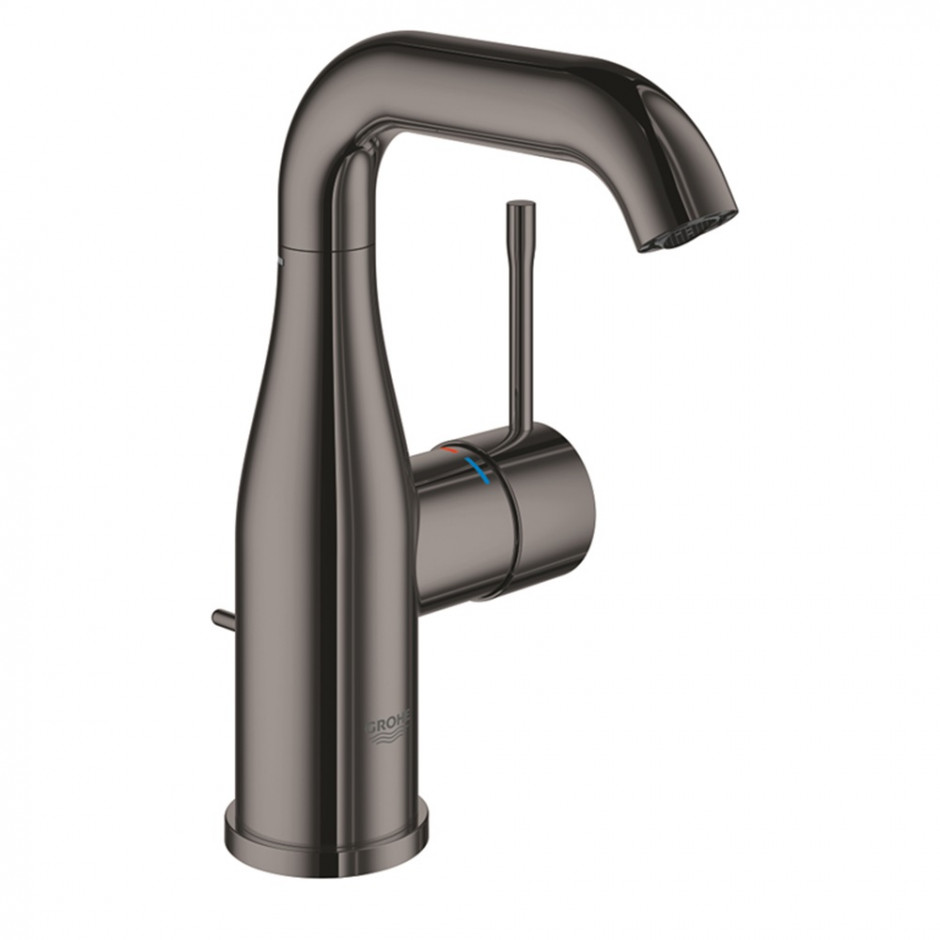 Grohe Essence Bateria umywalkowa M z cięgłem hard graphite