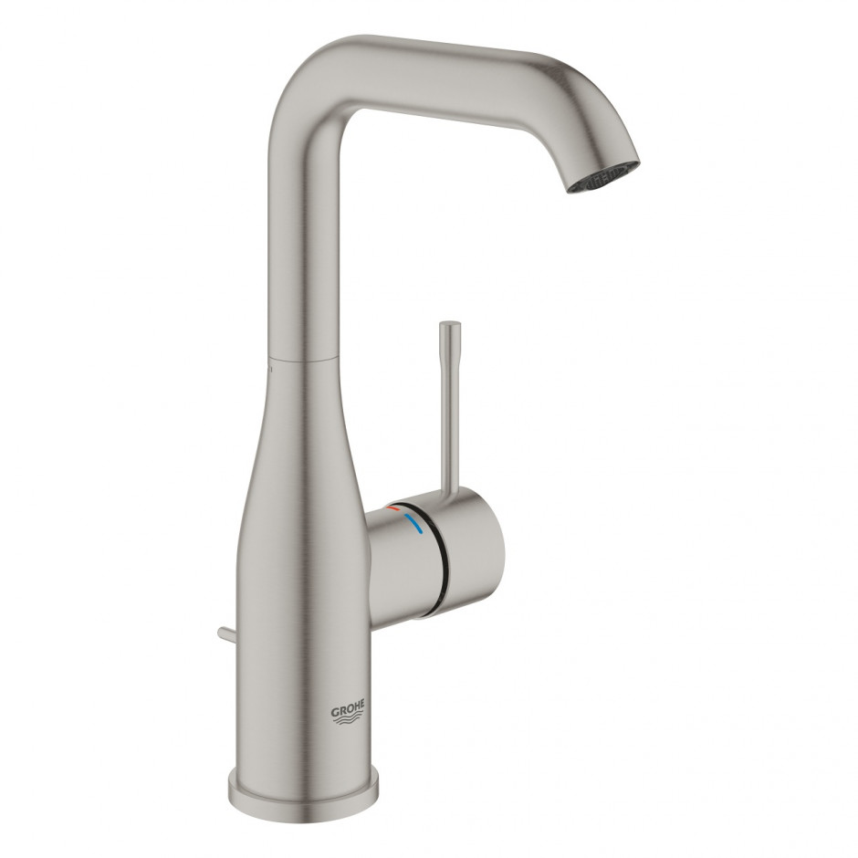 Grohe Essence Bateria umywalkowa L z cięgłem stal nierdzewna