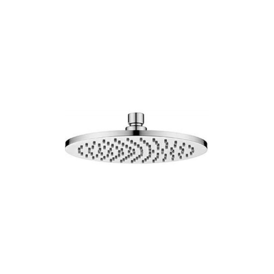 O 200 mm brass shower head, with anti-limescale system. 8 mm thickness. Inspectionable.