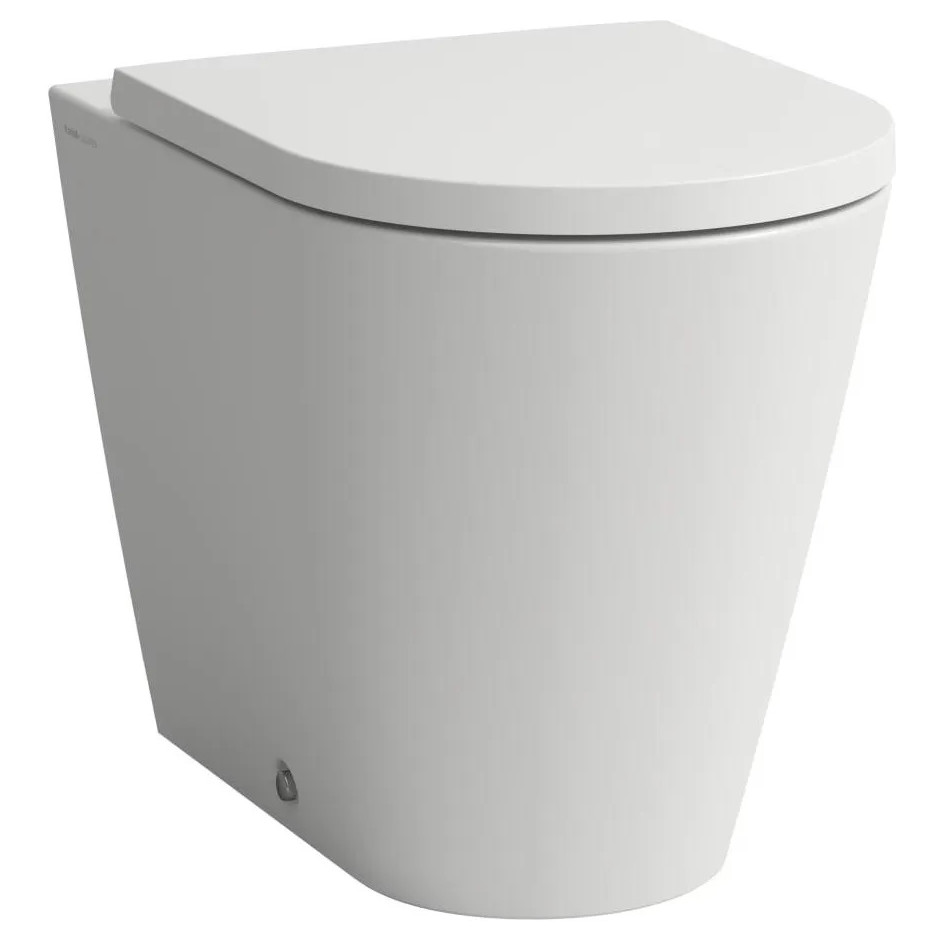Laufen Kartell by Laufen 759 - kolor szary matowy miska stojąca, przyścienna wc 370 x 560 mm rimlessodpły