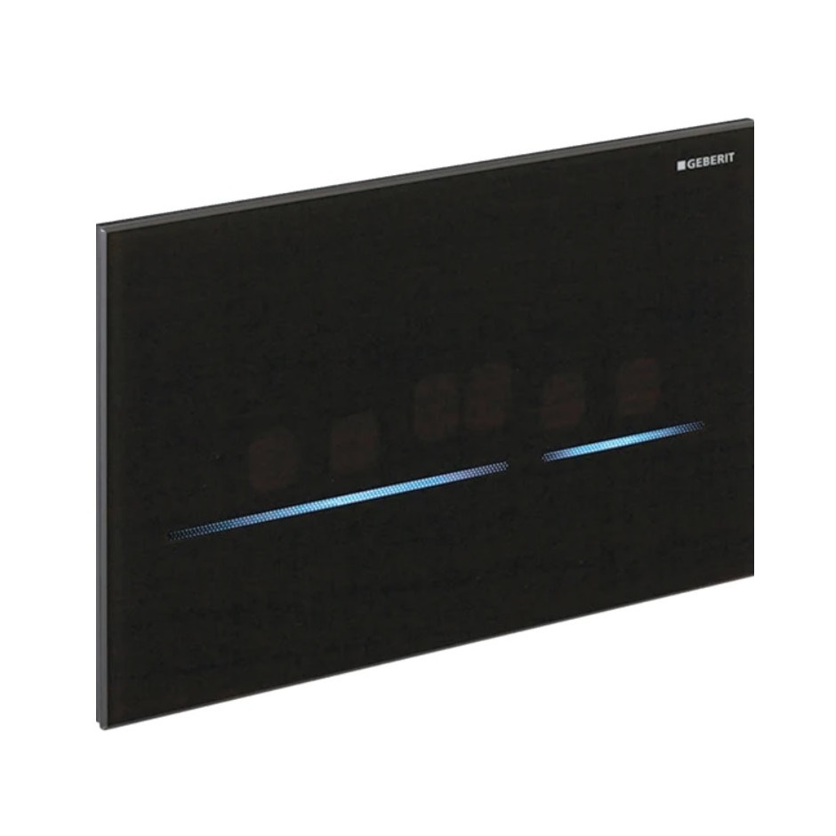 Geberit Elektroniczny zestaw uruchamiający WC Geberit, Sigma80, 12cm, szkło czarne