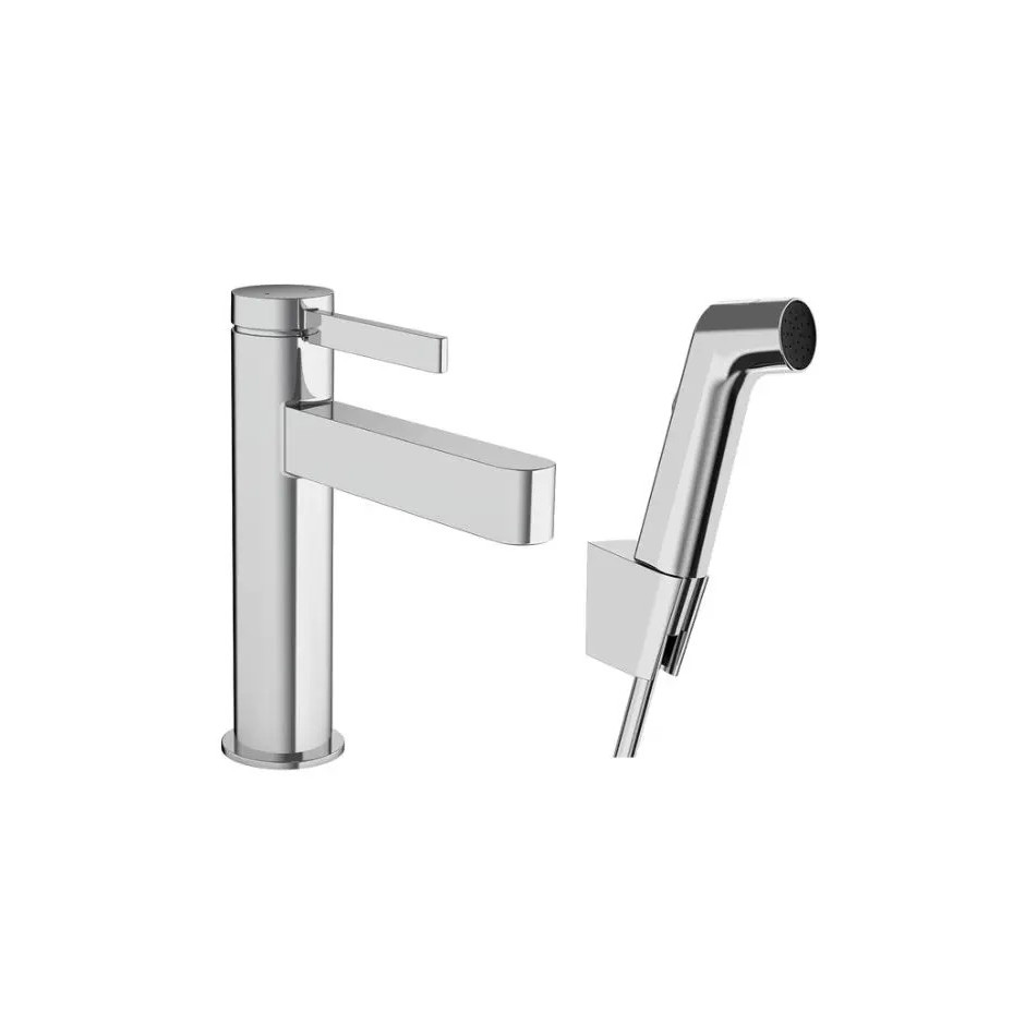 Hansgrohe Finoris bateria umywalkowa 110 z główką Bidette i wężem 160 cm Chrom