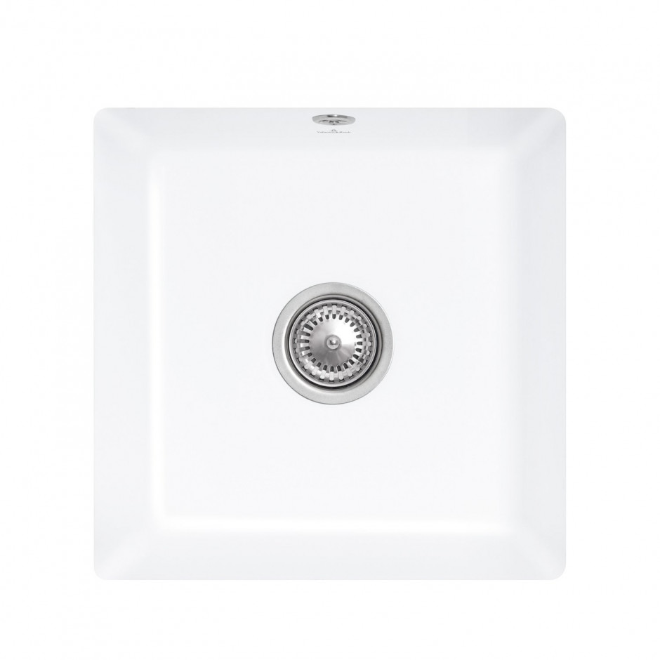 Villeroy & Boch Subway 50 SU zlewozmywak podblatowy 440 x 440 x 214 mm White Alpin CeramicPlus