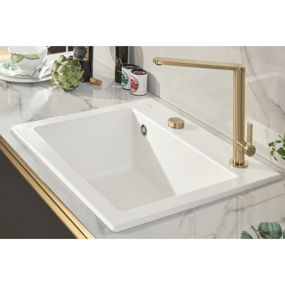 Villeroy & Boch Subway 60 S zlewozmywak wbudowany 600 x 510 x 220 mm Crema CeramicPlus