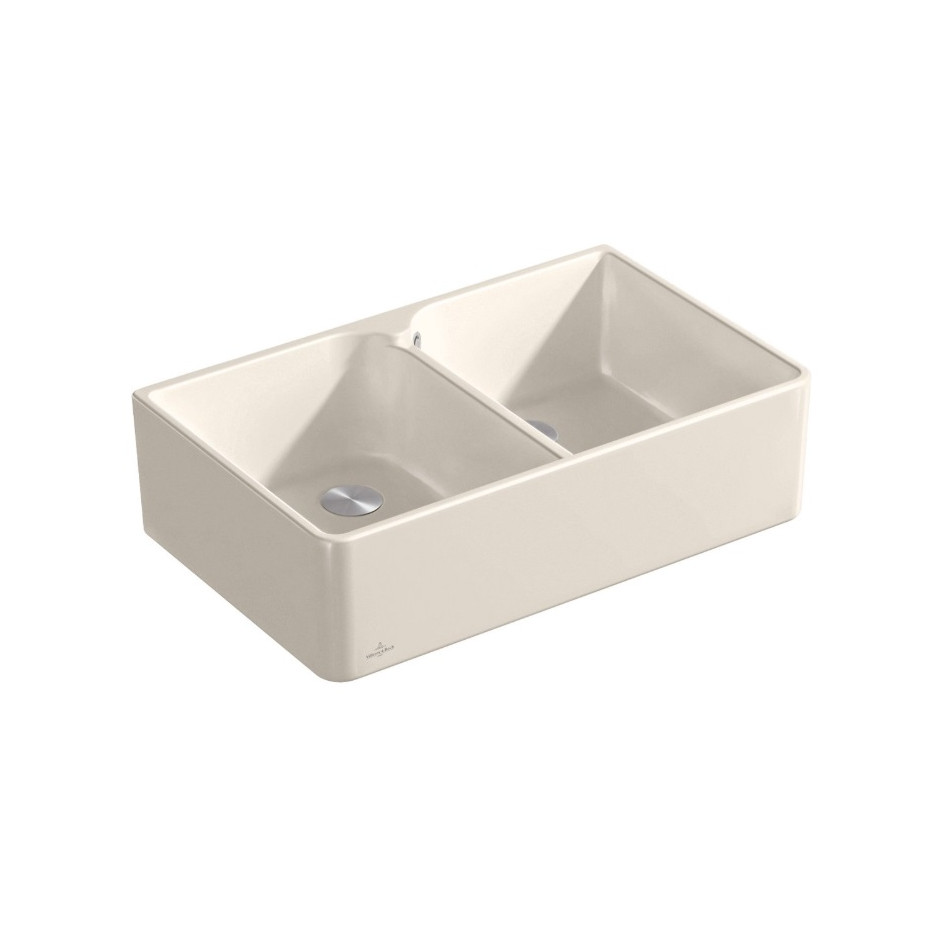 Villeroy & Boch Farmhouse 80 X zlewozmywak dwukomorowy 795 x 500 x 220 mm Crema CeramicPlus