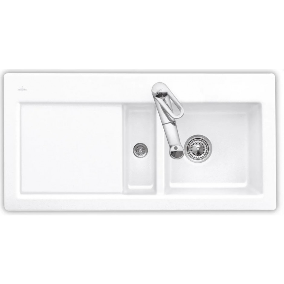 Villeroy & Boch Subway 60 zlewozmywak wbudowany 1000 x 510 x 220 mm White Alpin CeramicPlus