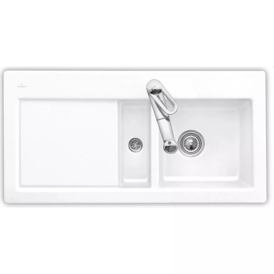 Villeroy & Boch Subway 60 zlewozmywak wbudowany 1000 x 510 x 220 mm White Alpin CeramicPlus