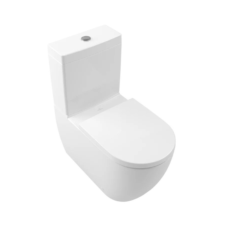Villeroy & Boch Subway 3.0 Miska WC lejowa do WC-kompaktu bez kołnierza wewnętrznego Weiss Alpin CeramicPlus