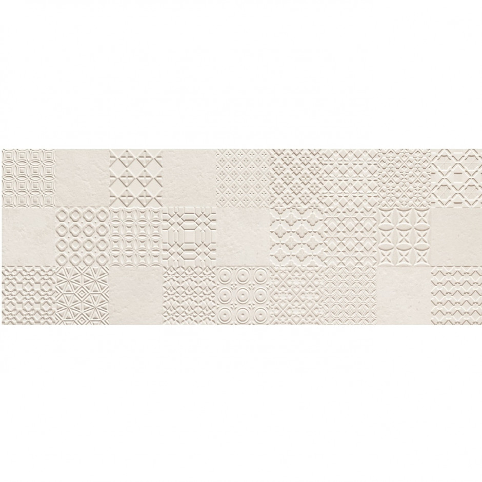 Tubądzin Dekor ścienny Integrally light grey 32,8x89,8 Gat.1