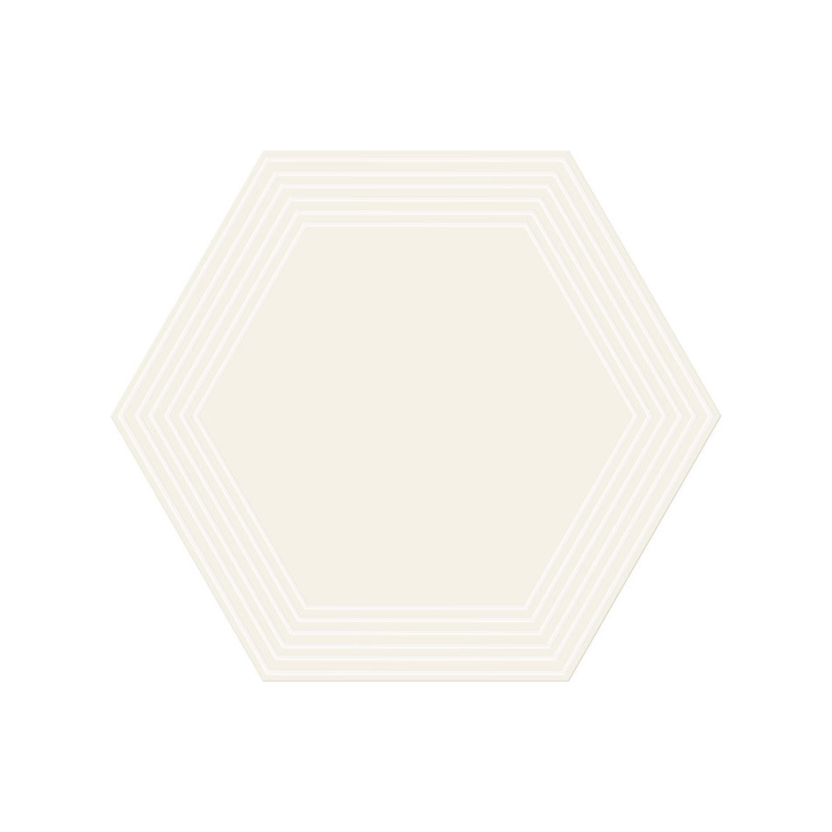 Tubądzin Dekor ścienny Cielo e Terra Bianco Geometry 2 MAT 22,1x19,2x1 Gat.1