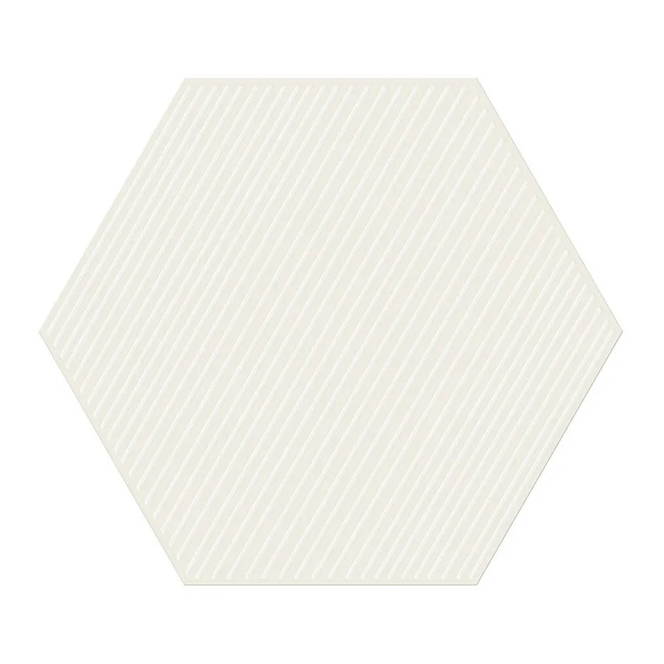 Tubądzin Dekor ścienny Cielo e Terra Bianco Geometry 3 MAT 22,1x19,2x0,6 Gat.1