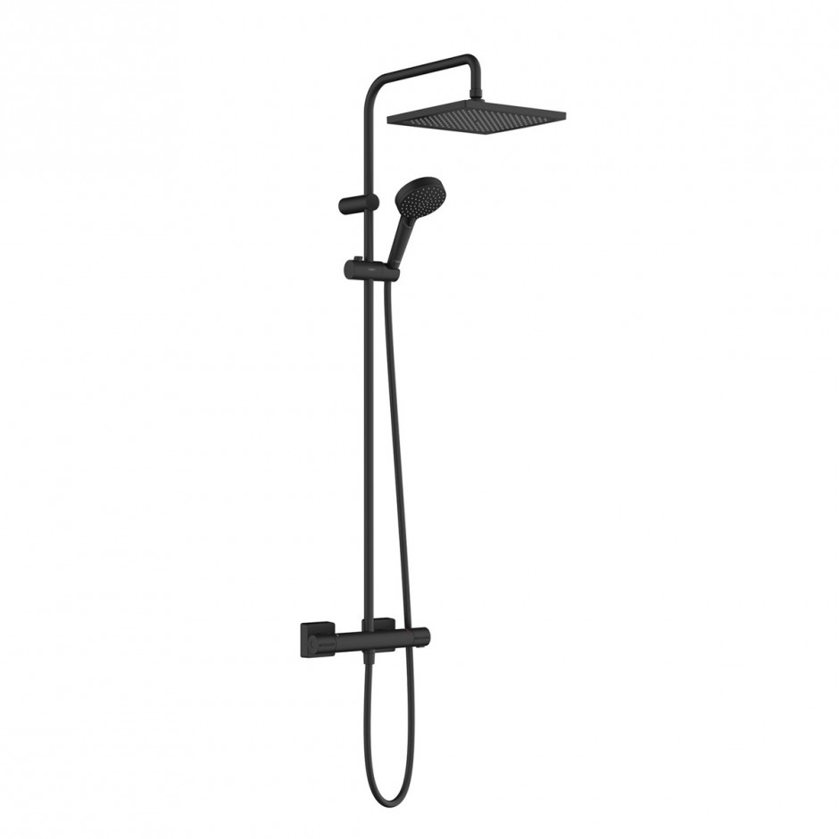 Hansgrohe Vernis Shape Showerpipe 240 prysznicowy Czarny Matowy