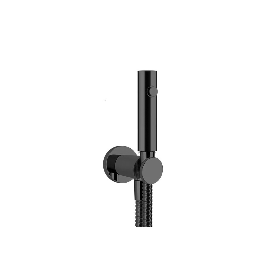Gessi Natrysk ścienny z przyciskiem wyłączającym i przyłączem 1/2" Black Metal Br. PVD
