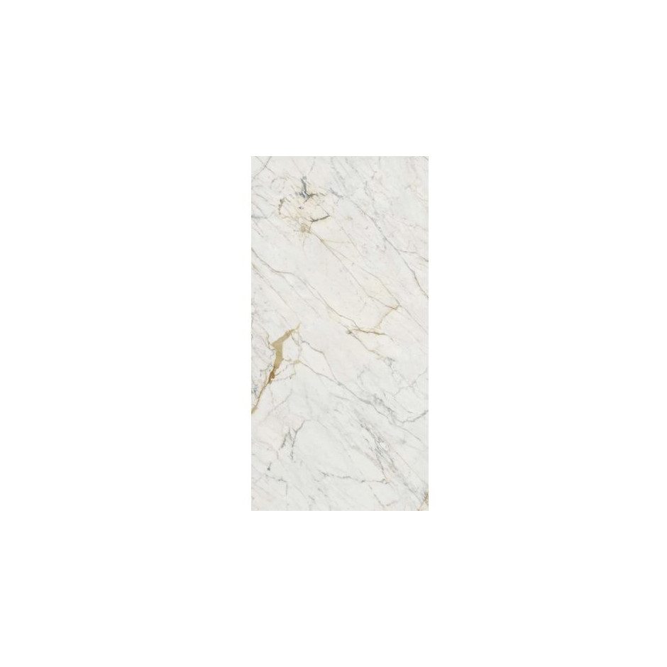 Grande Marble Look Golden White Satin 20mm