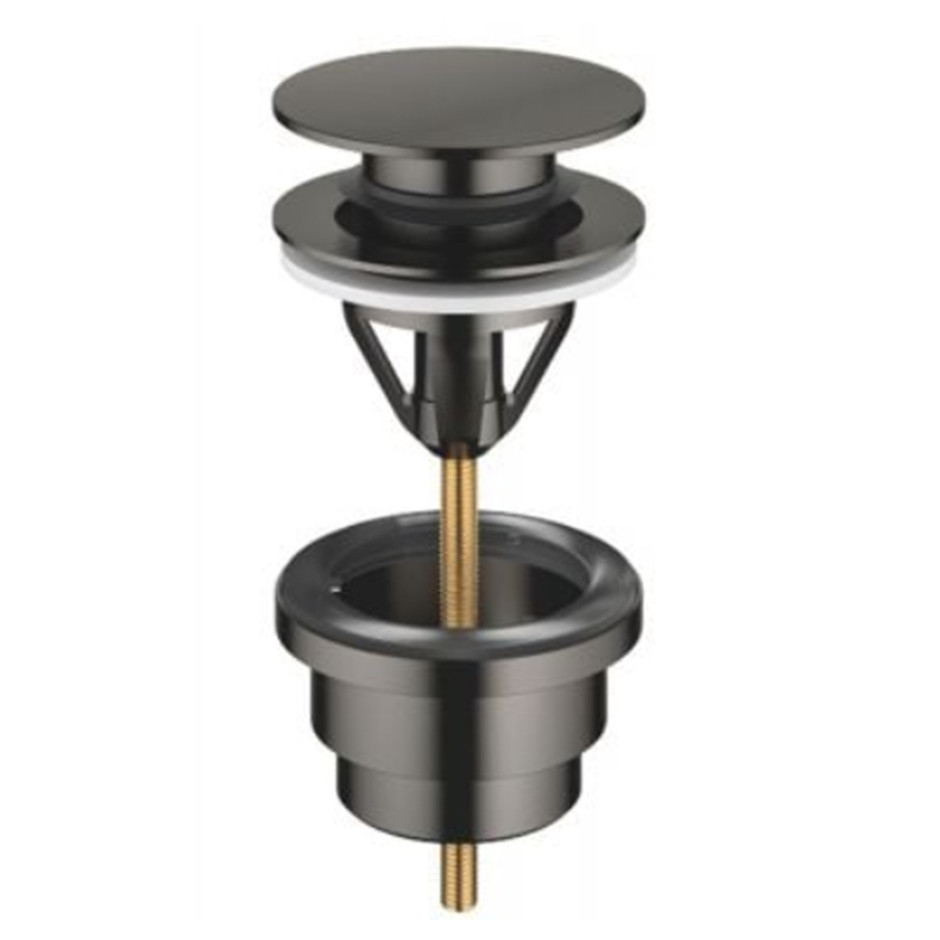 Dornbracht zestaw odpływowy z odcięciem ciśnienia 1 1/4" Dark Platinum matt