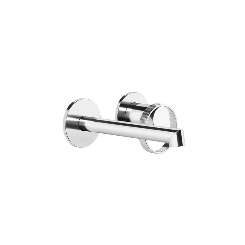 Gessi Anello bateria podtynkowa umywalkowa ścienna krótka wylewka bez odpływu Copper Brushed PVD