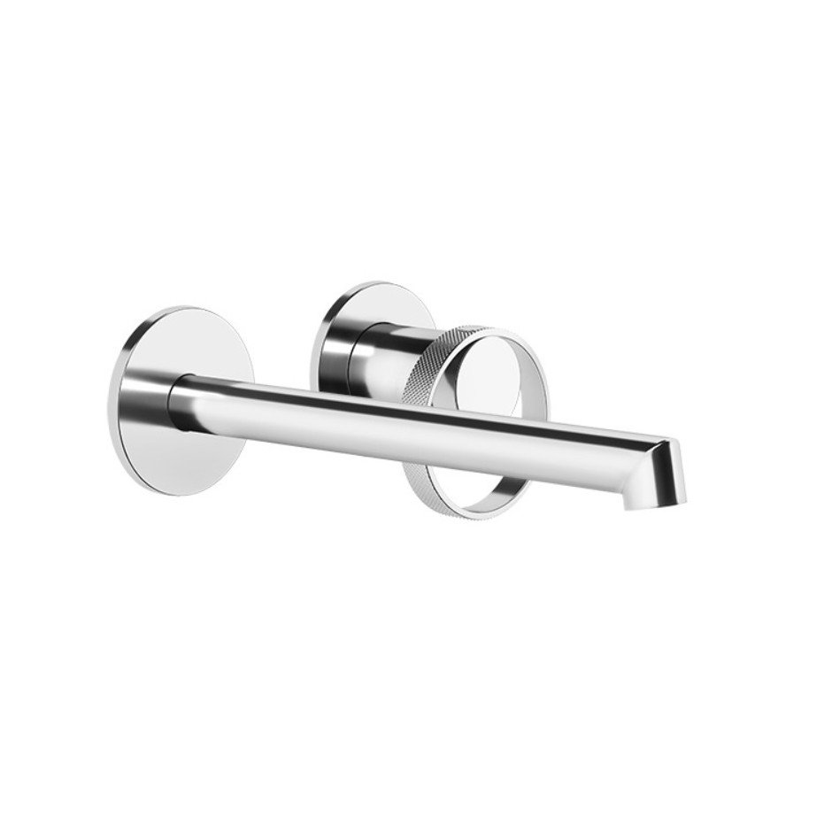 Gessi Anello bateria podtynkowa umywalkowa ścienna długa wylewka bez odpływu Chrome