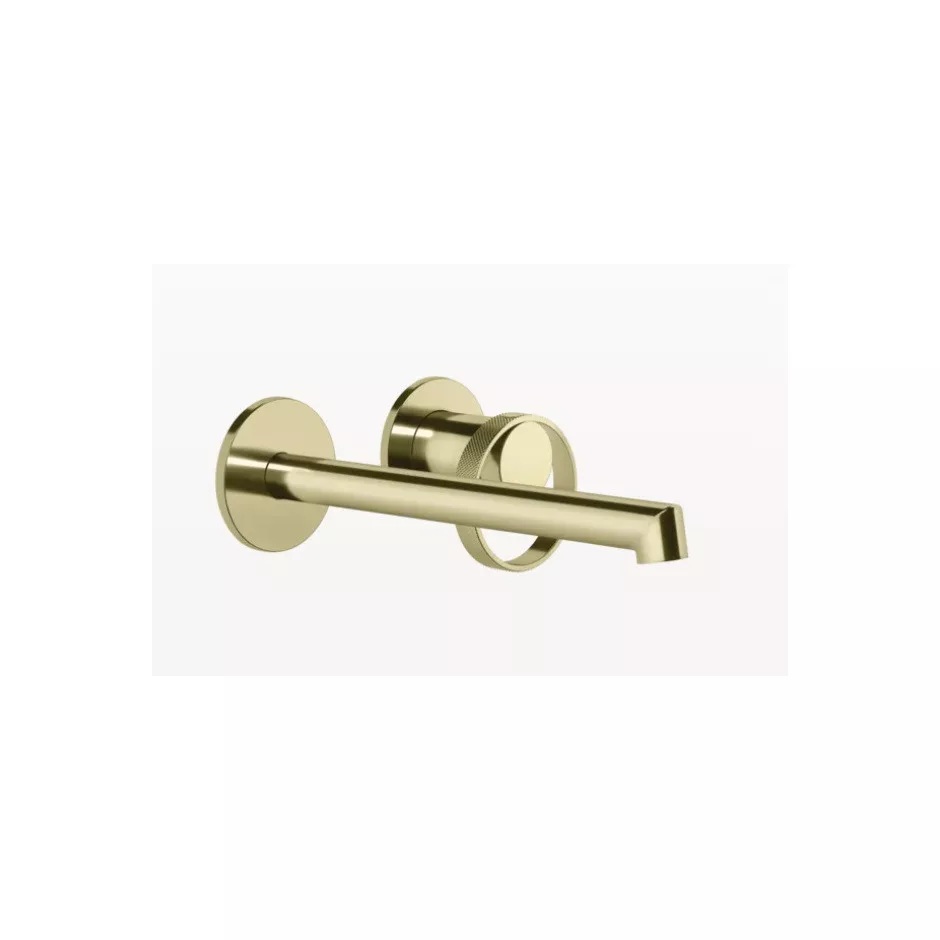 Gessi Anello bateria podtynkowa umywalkowa ścienna długa wylewka bez odpływu Brass PVD