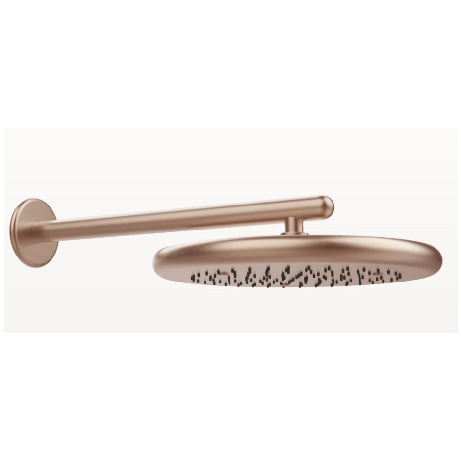 Gessi Goccia Regulowana ścienna deszczownica z powłoką anticalc Copper Brushed GHRC