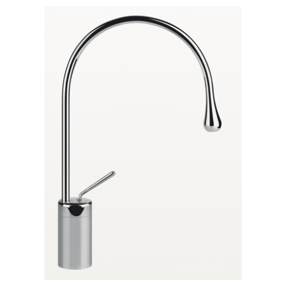 Gessi Goccia Bateria umywalkowa średnia wylewka średnia bez korka spustowego Wylewka obrotowa Chrome