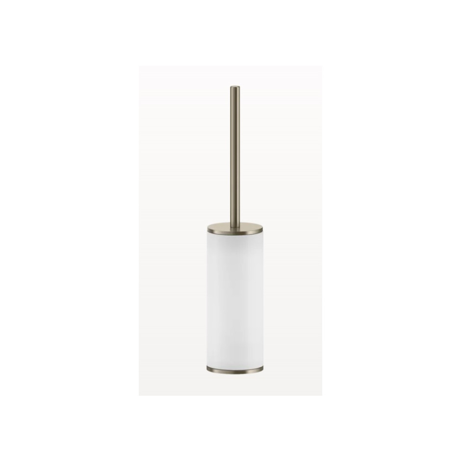 Gessi Stojący uchwyt na szczotki biały Finox Brushed Nickel