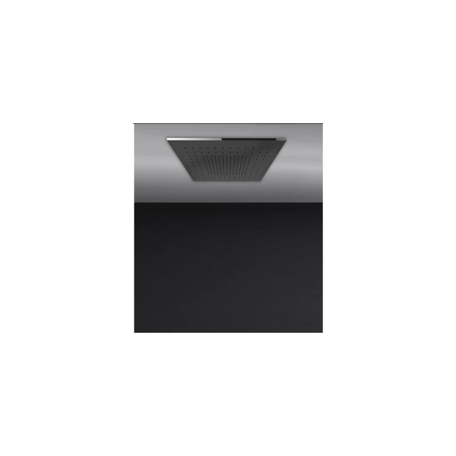 Gessi Minimali System prysznicowy 500X500 do montażu w suficie podwieszanym Do uzupełnienia o pokrywę Mirror Steel