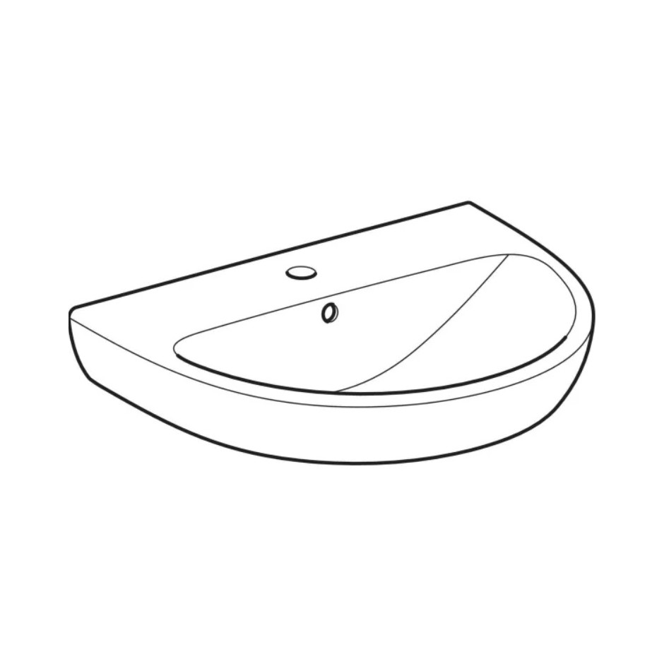Geberit Selnova umywalka 60cm z otworem