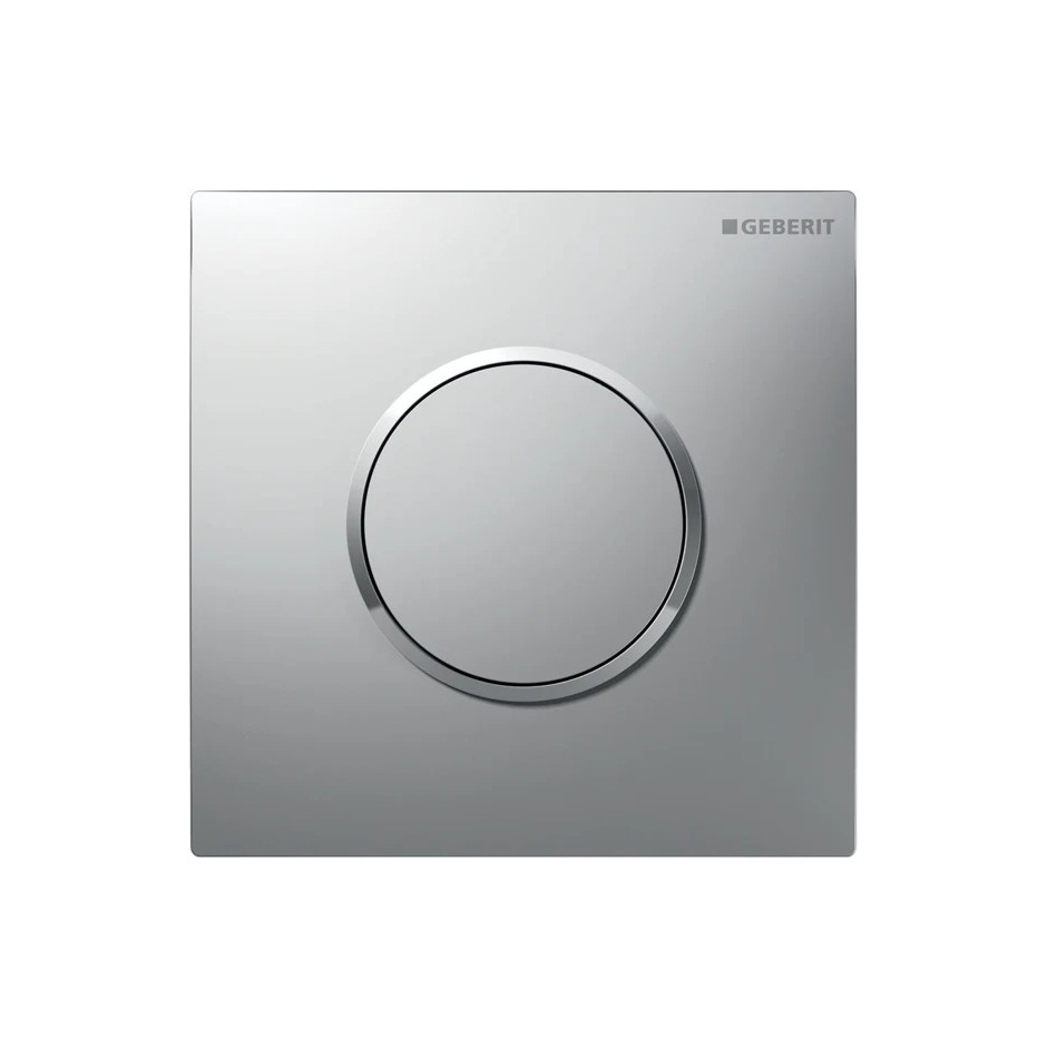 Geberit Typ 10 pneumatyczny zawór spłukujący do pisuaru, ręczny, chrom mat, easy-to-clean