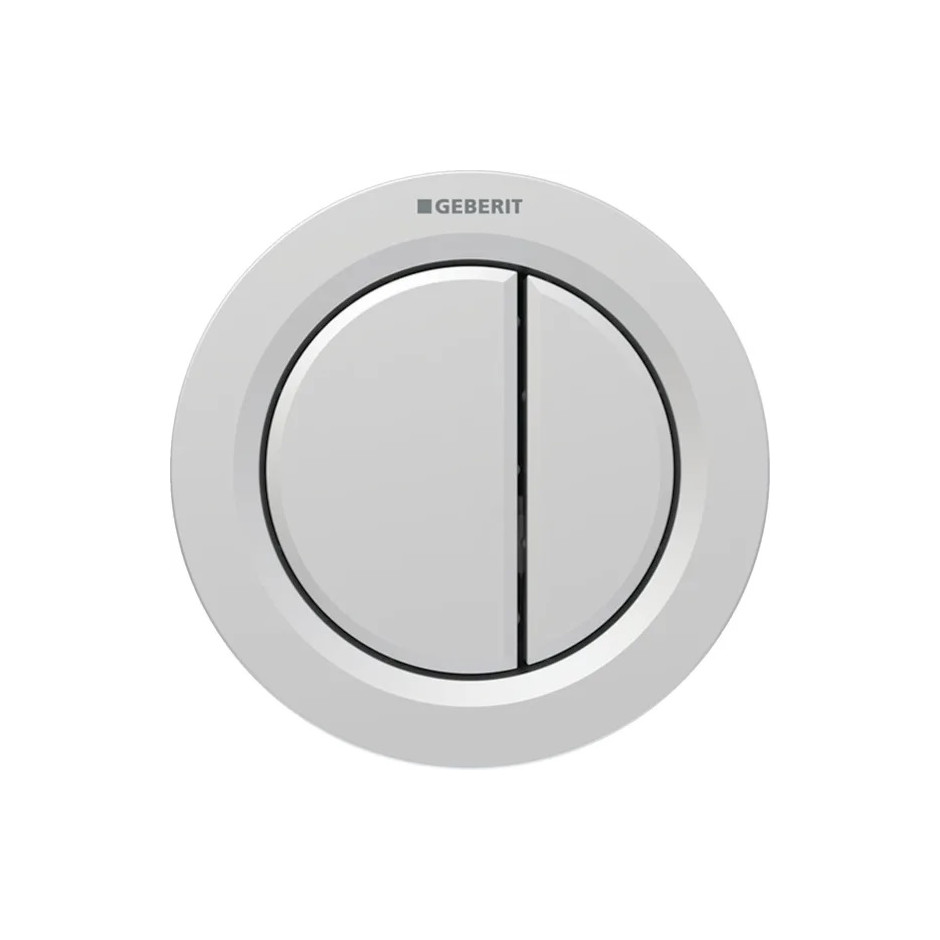 Geberit Typ 01 pneumatyczny przycisk uruchamiający WC ręczny, meblowy, dwudzielny, chrom-mat, easy-to-clean