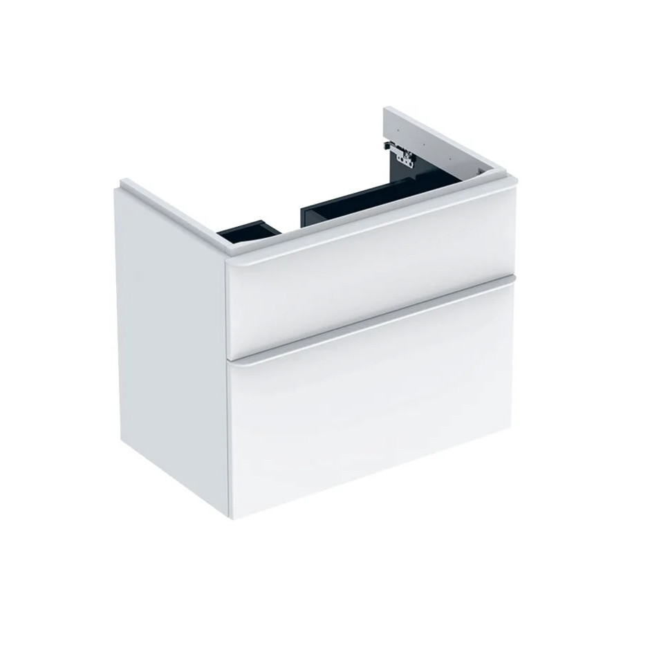 Geberit Smyle Square Szafka pod umywalkę, B73.4cm, H61.7cm, T47cm, z dwoma szufladami, sand grey