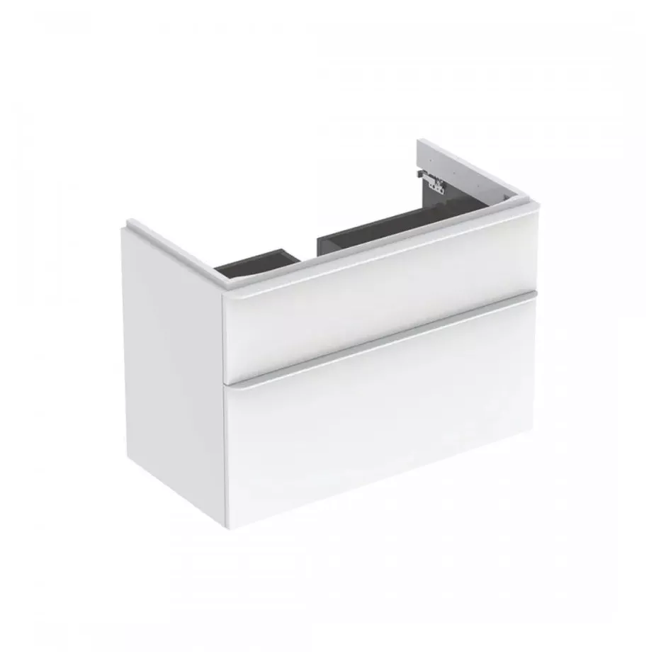 Geberit Smyle Square Szafka pod umywalkę, B88.4cm, H61.7cm, T47cm, z dwoma szufladami, biały