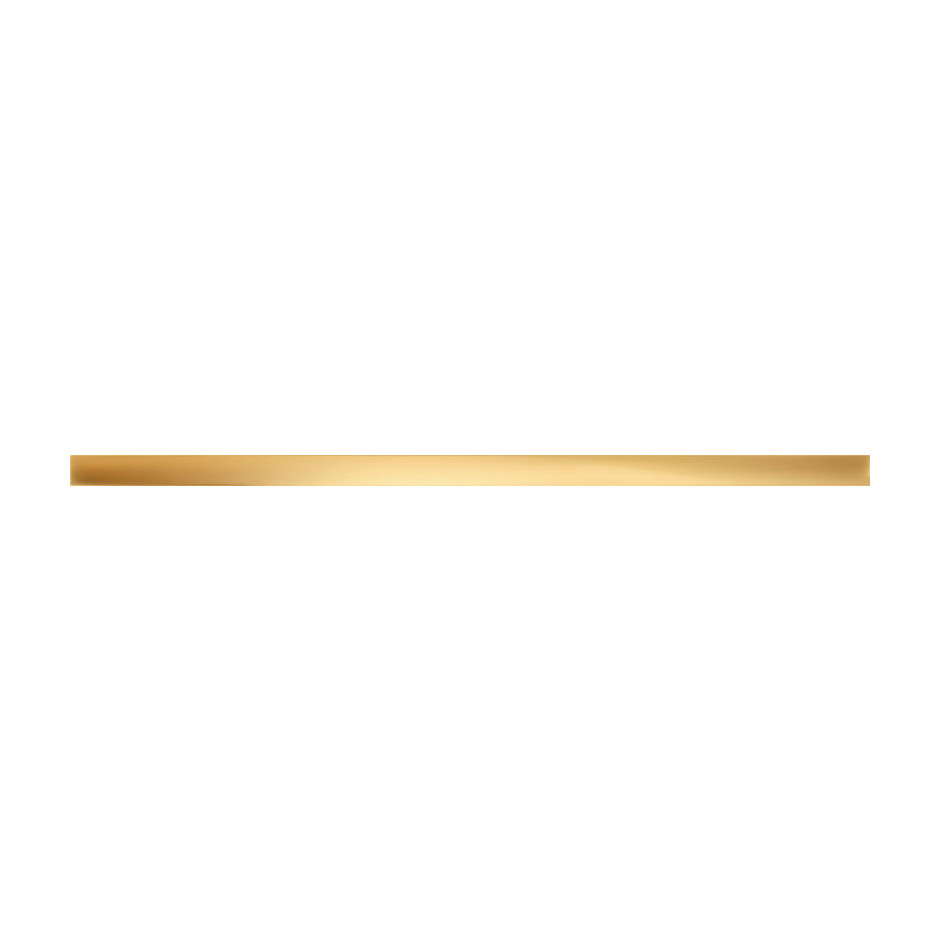 Tubądzin Listwa ścienna Gold Glossy 59,8x2,3 Gat.1 (20szt/kt)