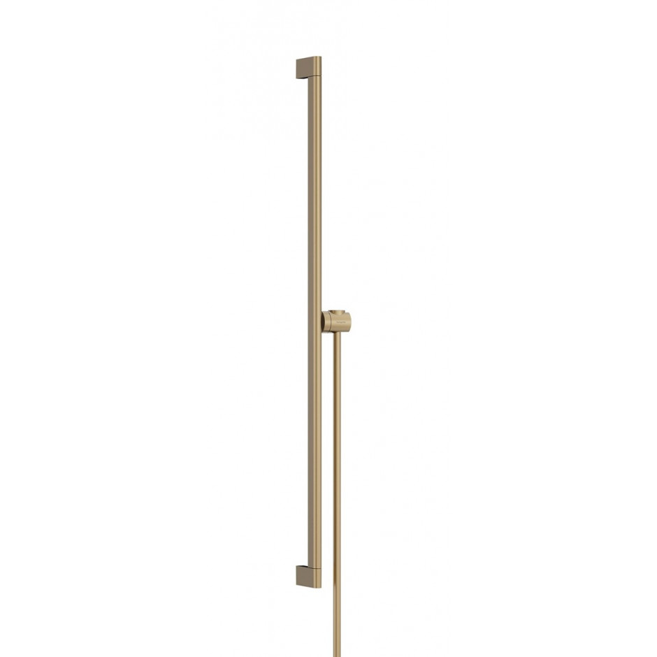 Hansgrohe Unica Drążek prysznicowy S Puro 90 cm z suwakiem EasySlide i wężem Isiflex 160cm Brąz Szczotkowany