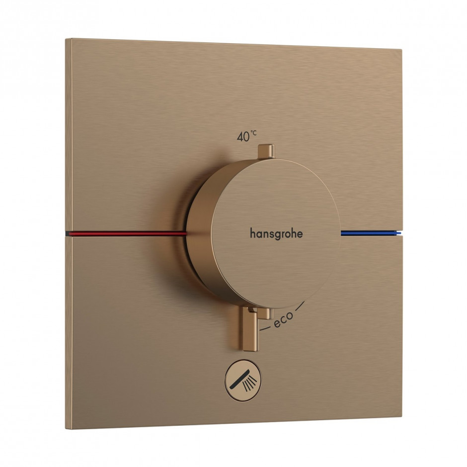 Hansgrohe ShowerSelect Comfort E Bateria termostat podtynkowa do 1 odbiornika z dodatkowym wyjściem Brąz Szczotkowany