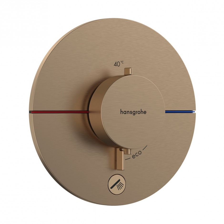 Hansgrohe ShowerSelect Comfort S Bateria termostat podtynkowa do 1 odbiornika z dodatkowym wyjściem Brąz Szczotkowany