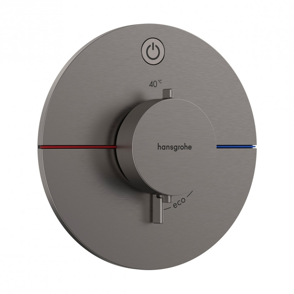 Hansgrohe ShowerSelect Comfort S Bateria termostat podtynkowa do 1 odbiornika Czarny Chrom Szczotkowany
