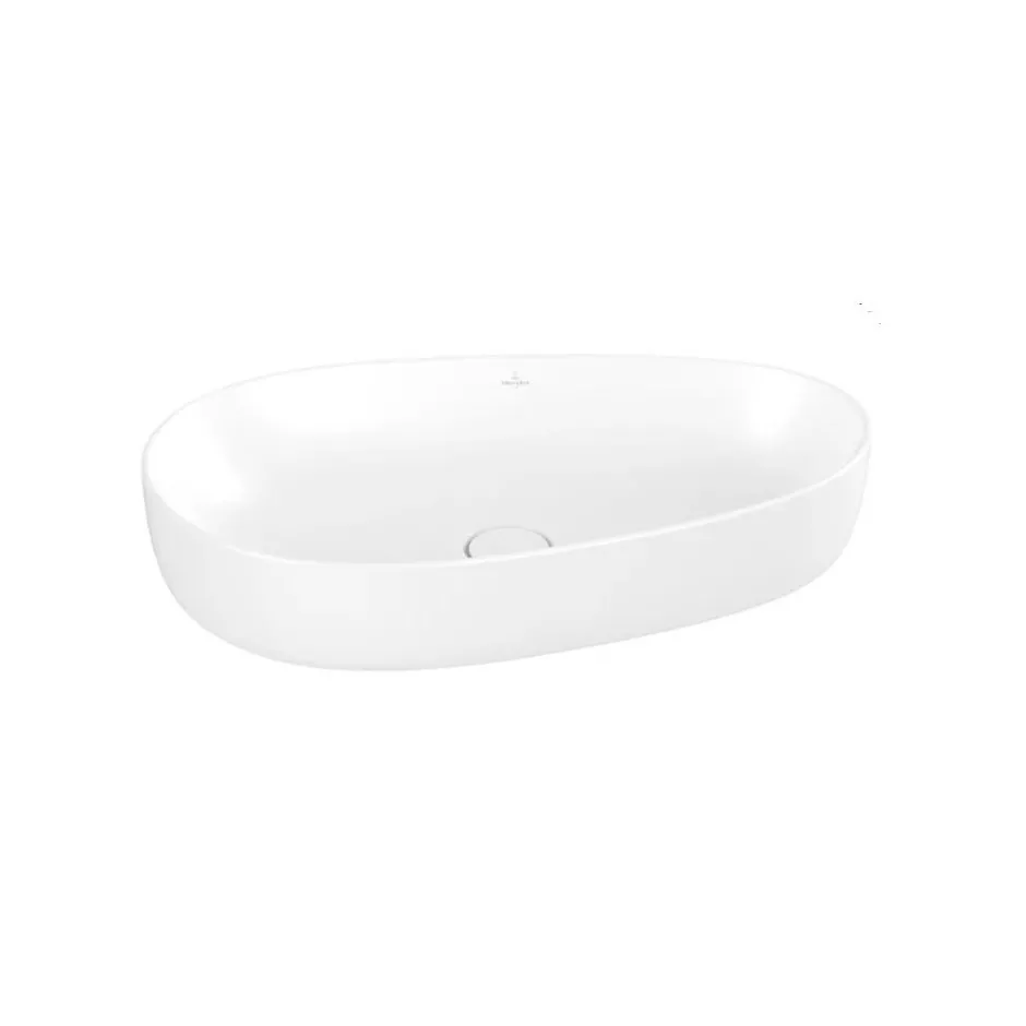 Villeroy & Boch Antao Umywalka stojąca na blacie bez przel. 650 x 400 mm Stone White CeramicPlus