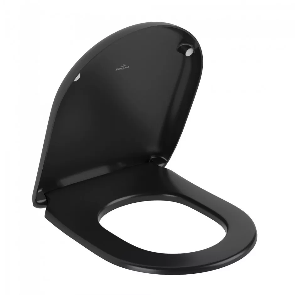Villeroy & Boch Antao deska WC sedesowa w/o QuickRelease zawiasy stal Pure Black
