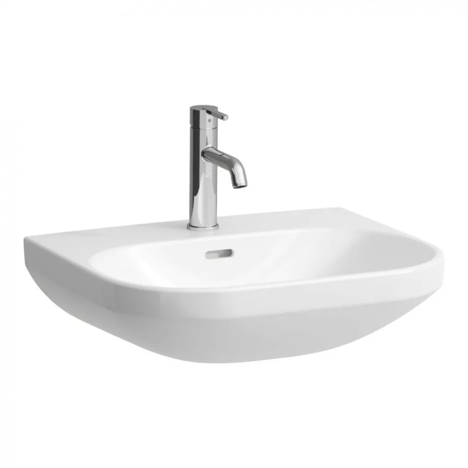 Laufen Lua umywalka ścienna 550 x 460 mmbez otworu na baterie, z otworem przelewowym