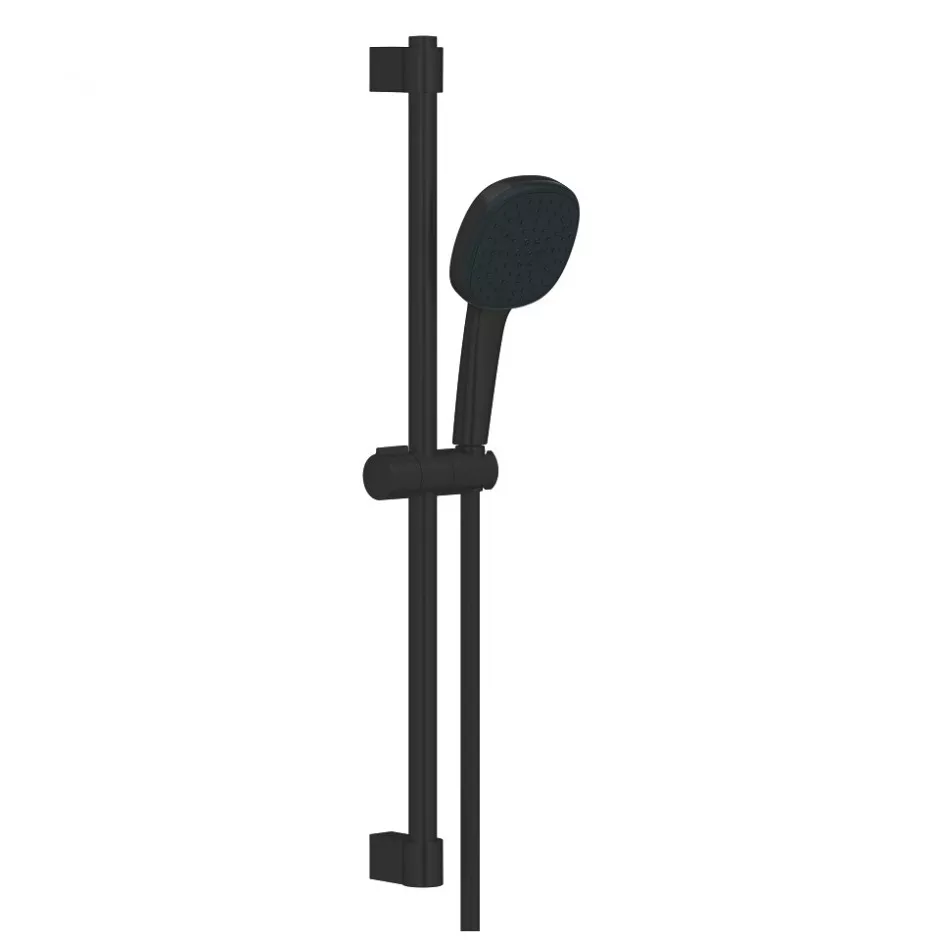 Grohe Tempesta Cube 110 Zestaw z drążkiem prysznicowym, 2 strumienie czarny mat