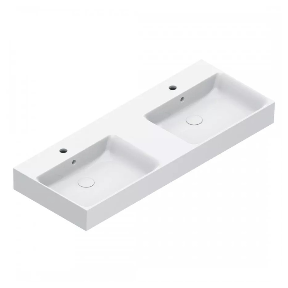 Catalano Premium umywalka 120x47 podwójna 2/o biały 112VPUPDFC00