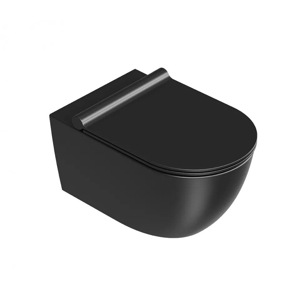 Catalano Sfera miska WC 55cm wisząca bez kołnierza czarny mat