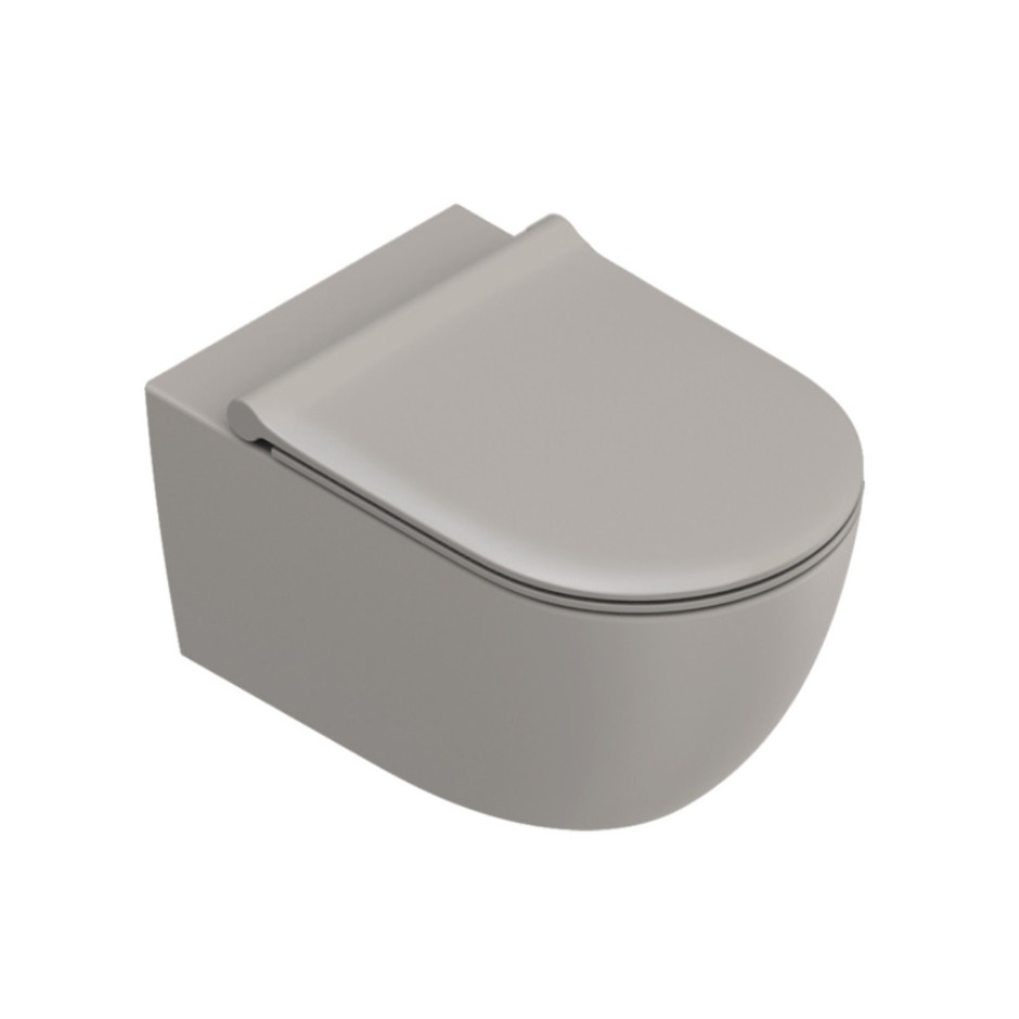 Catalano Sfera miska WC 55cm wisząca bez kołnierza +śruby mocujące szary gołębi mat